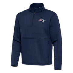 New England Patriots Antigua Twist Quarter-Zip Pullover Jacket | NFL Outlet