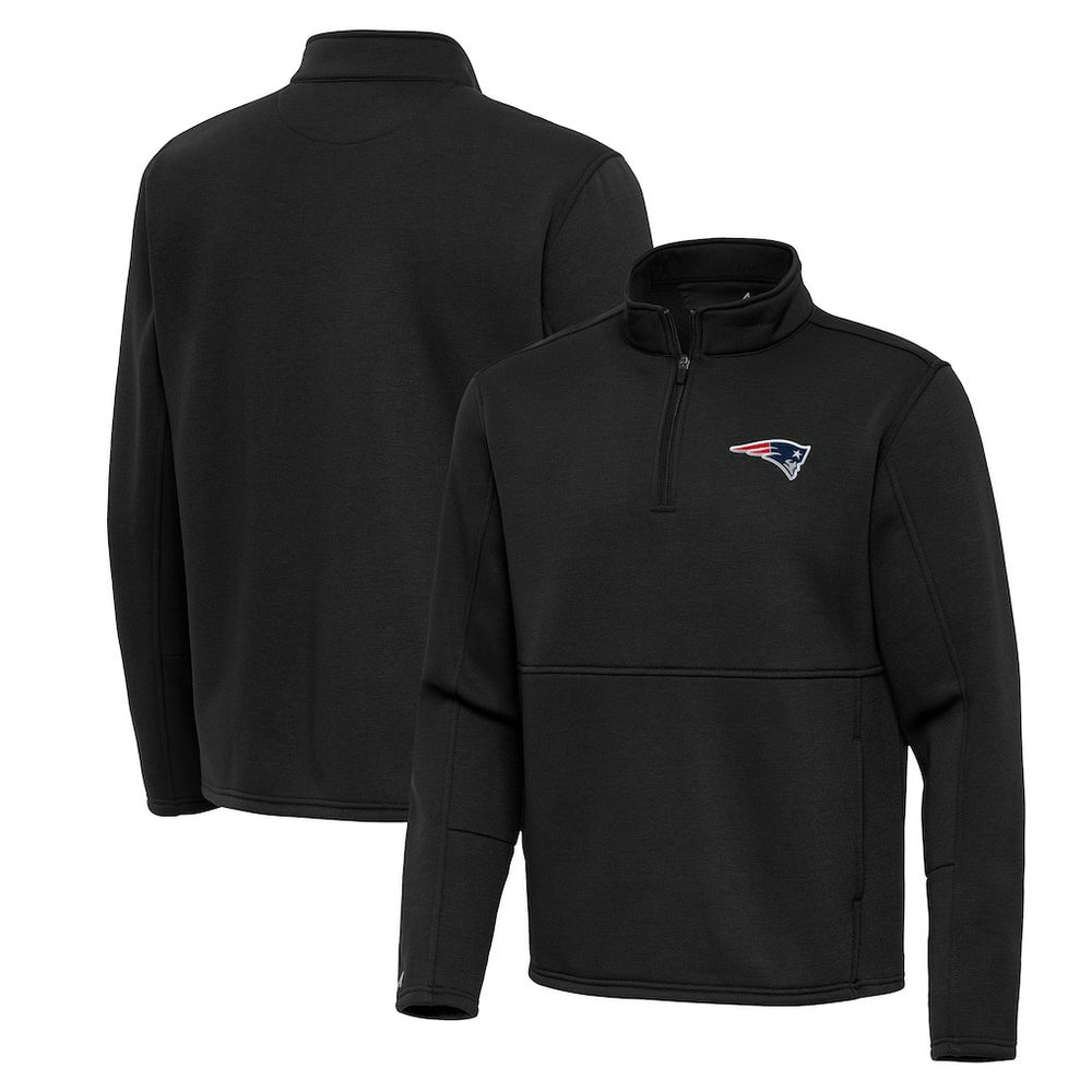 New England Patriots Antigua Twist Quarter-Zip Pullover Jacket | NFL Online