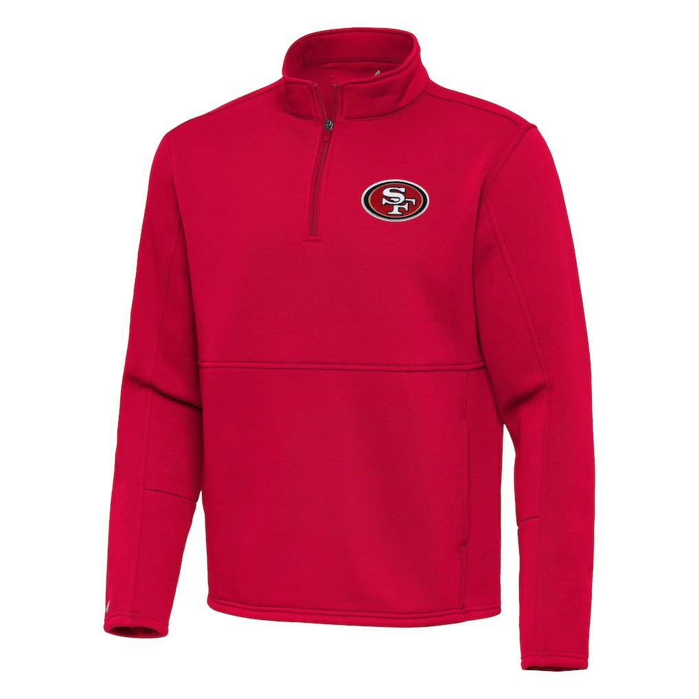 San Francisco 49ers Antigua Twist Quarter-Zip Pullover Jacket | NFL Discount