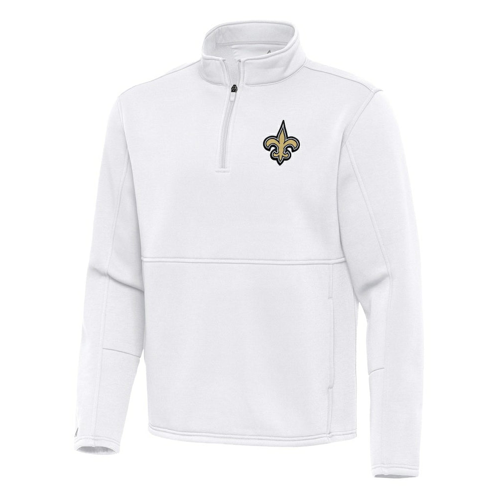New Orleans Saints Antigua Twist Quarter-Zip Pullover Jacket | NFL Hot