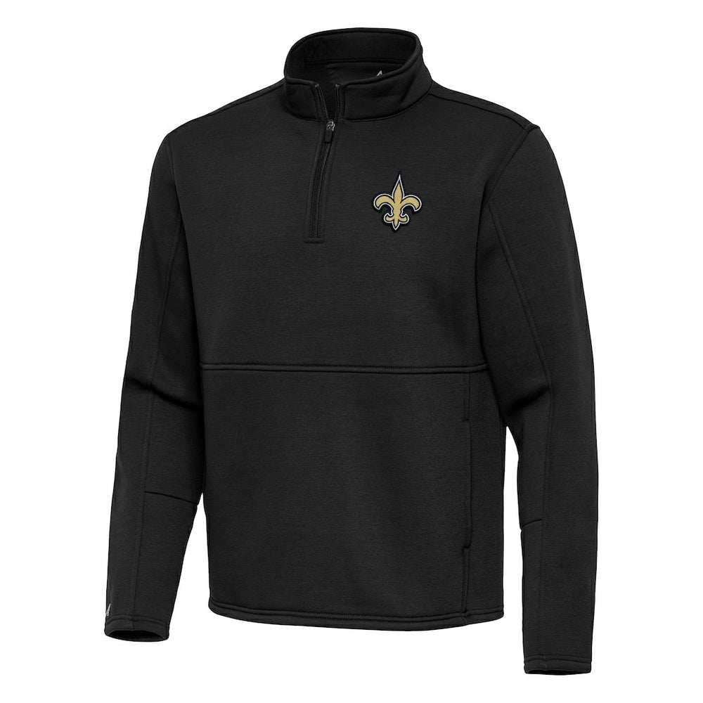 New Orleans Saints Antigua Twist Quarter-Zip Pullover Jacket | NFL Hot