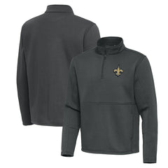 New Orleans Saints Antigua Twist Quarter-Zip Pullover Jacket | NFL Hot