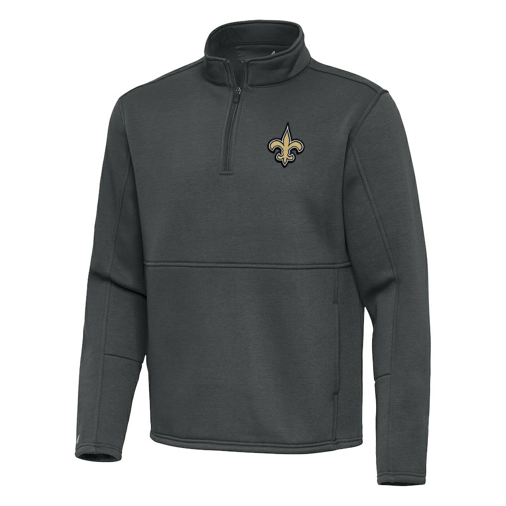 New Orleans Saints Antigua Twist Quarter-Zip Pullover Jacket | NFL Hot