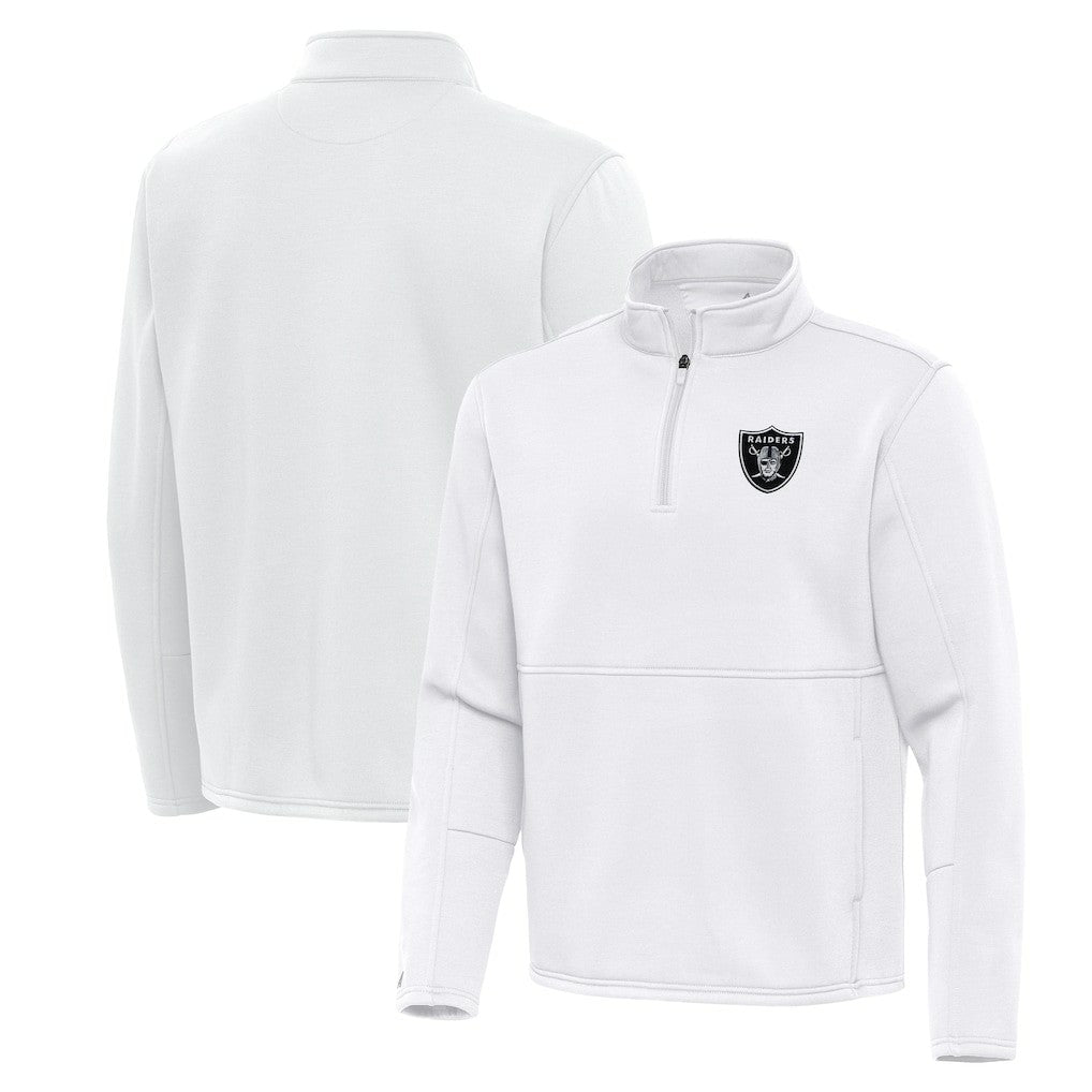 Las Vegas Raiders Antigua Twist Quarter-Zip Pullover Jacket | NFL Discount