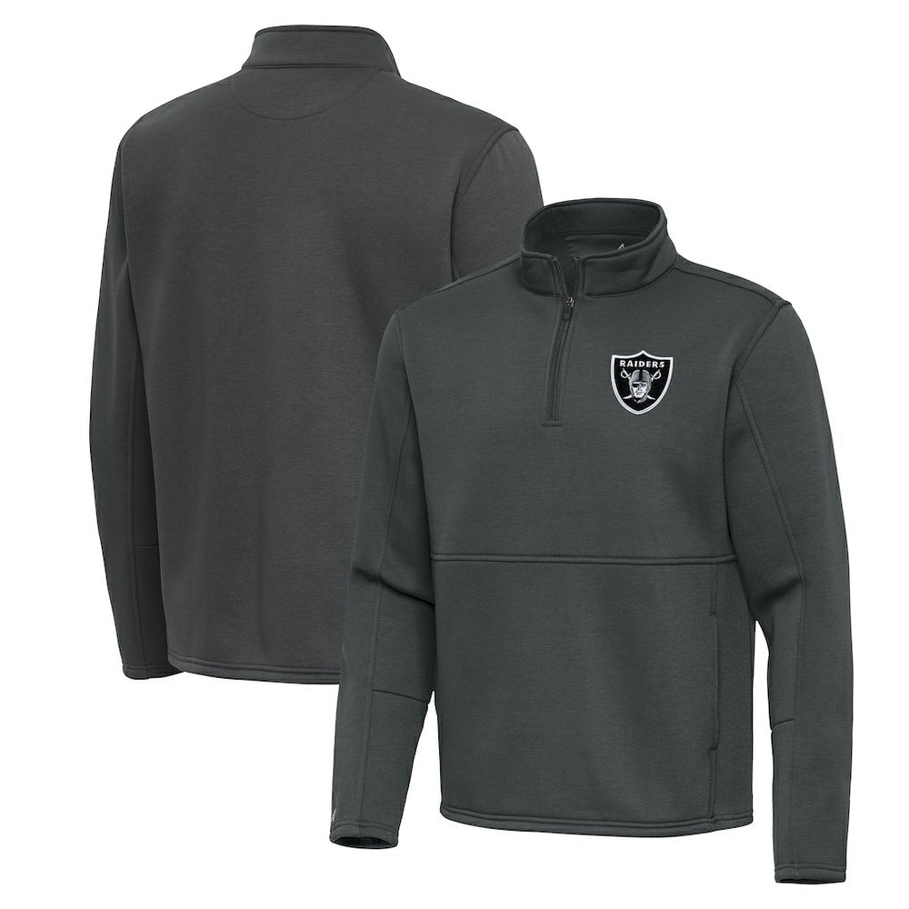 Las Vegas Raiders Antigua Twist Quarter-Zip Pullover Jacket | NFL Discount
