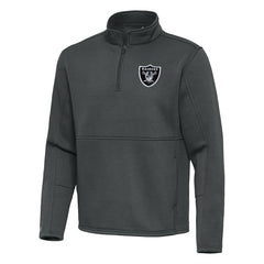 Las Vegas Raiders Antigua Twist Quarter-Zip Pullover Jacket | NFL Discount