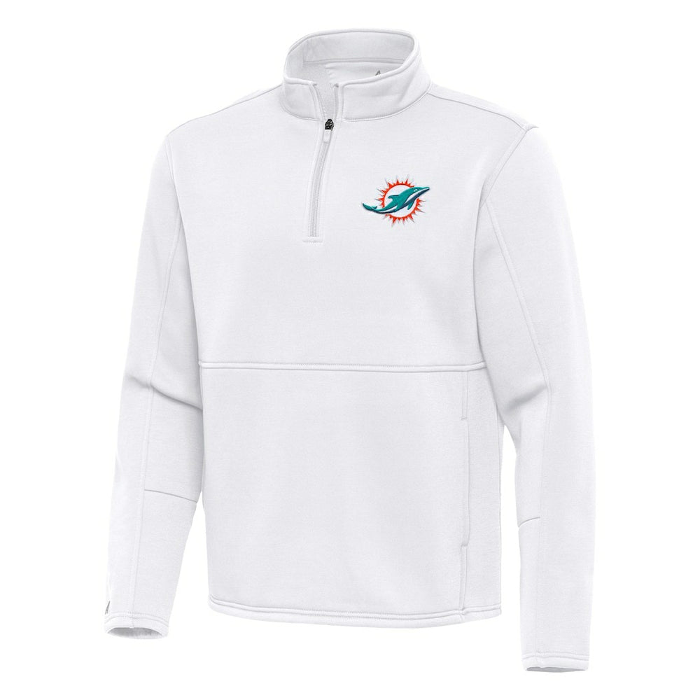 Miami Dolphins Antigua Twist Quarter-Zip Pullover Jacket | NFL Sale