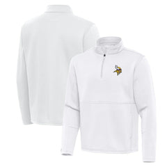 Minnesota Vikings Antigua Twist Quarter-Zip Pullover Jacket | NFL Outlet