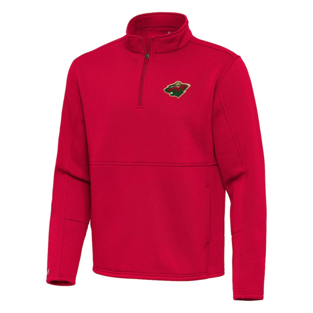 Minnesota Wild Antigua Twist Quarter-Zip Pullover Jacket -  NHL Pullover