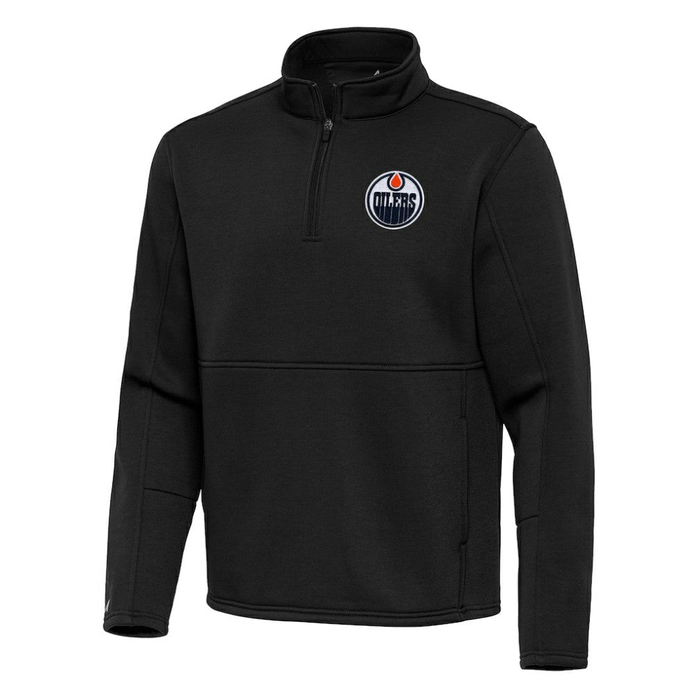 Edmonton Oilers Antigua Twist Quarter-Zip Pullover Jacket -  NHL Pullover