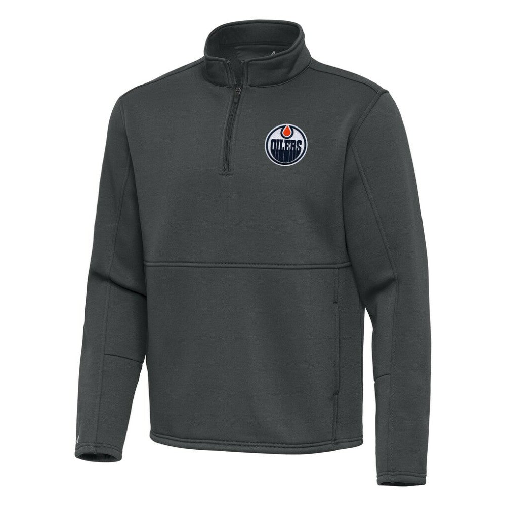 Edmonton Oilers Antigua Twist Quarter-Zip Pullover Jacket -  NHL Pullover