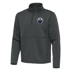 Edmonton Oilers Antigua Twist Quarter-Zip Pullover Jacket -  NHL Pullover