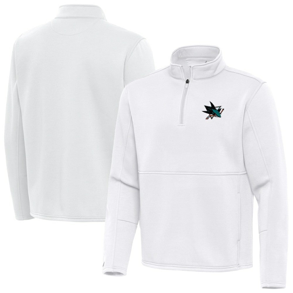 San Jose Sharks Antigua Twist Quarter-Zip Pullover Jacket -  NHL Pullover