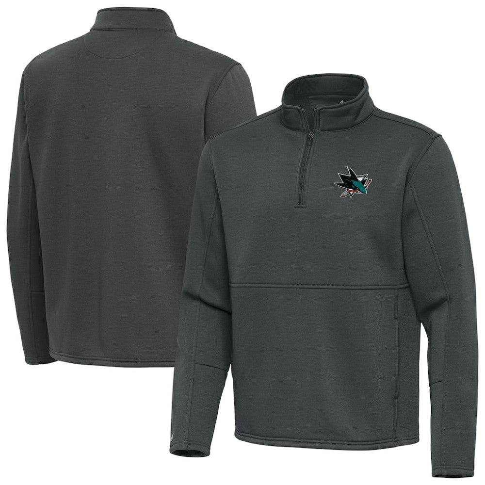 San Jose Sharks Antigua Twist Quarter-Zip Pullover Jacket -  NHL Pullover