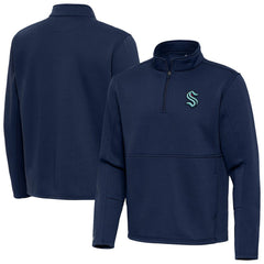 Seattle Kraken Antigua Twist Quarter-Zip Pullover Jacket -  NHL Pullover
