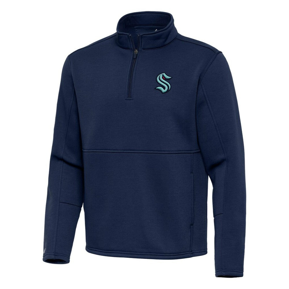 Seattle Kraken Antigua Twist Quarter-Zip Pullover Jacket -  NHL Pullover