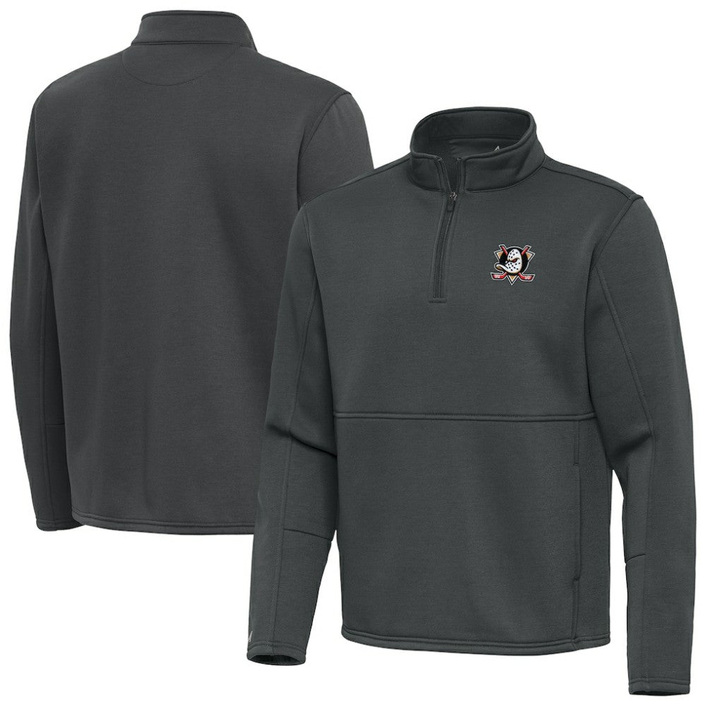 Anaheim Ducks Antigua Twist Quarter-Zip Pullover Jacket -  NHL Pullover