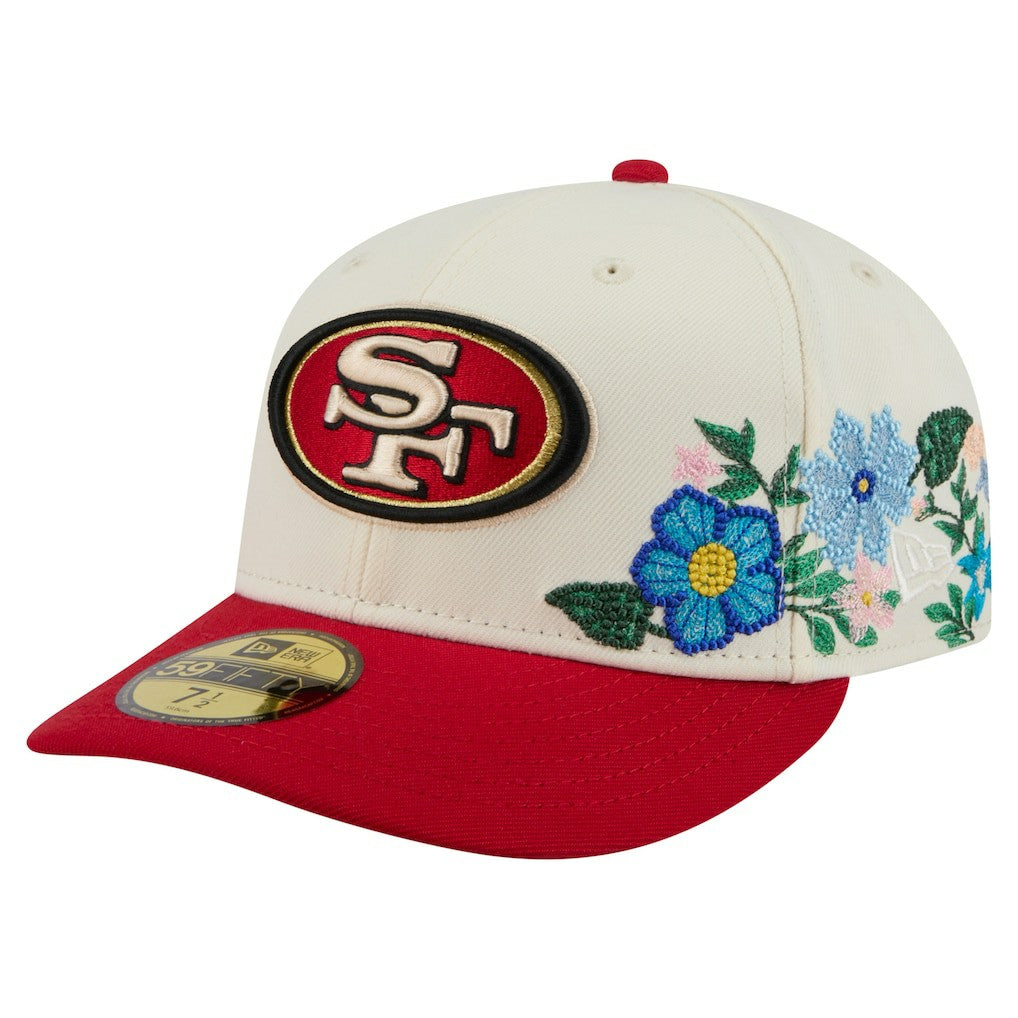 San Francisco 49ers Tonal Floral 59FIFTY Fitted Hat | NFL Online