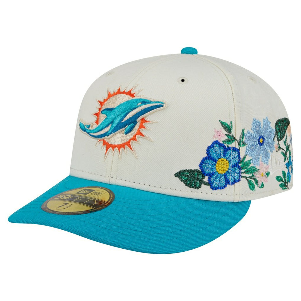 Miami Dolphins Tonal Floral 59FIFTY Fitted Hat | NFL On sale