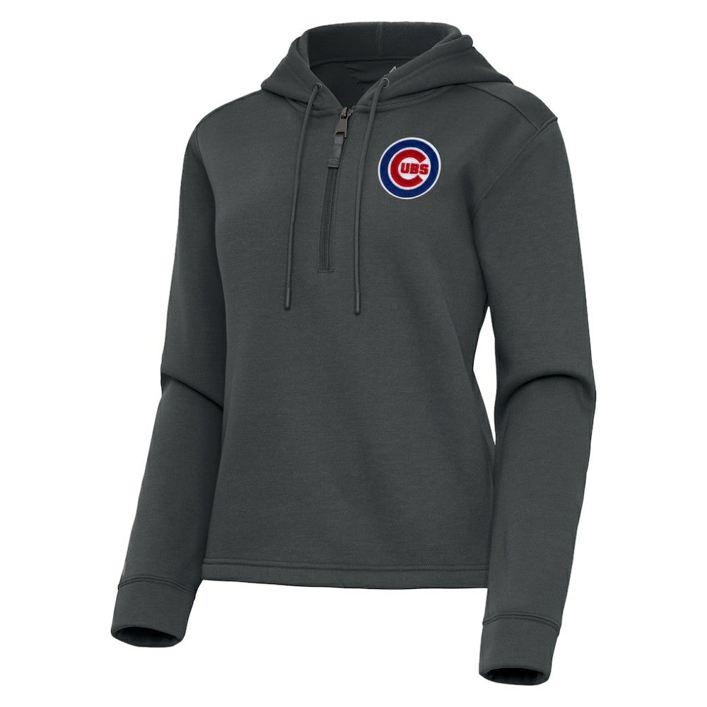Chicago Cubs Antigua Women's Contemporary Quarter-Zip Hoodie - MLB Hoodies