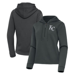 Kansas City Royals Antigua Women's Contemporary Quarter-Zip Hoodie - MLB Hoodies