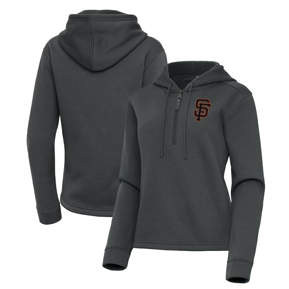San Francisco Giants Antigua Women's Contemporary Quarter-Zip Hoodie - MLB Hoodies