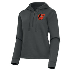 Baltimore Orioles Antigua Women's Contemporary Quarter-Zip Hoodie - MLB Hoodies