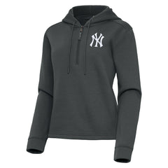New York Yankees Antigua Women's Contemporary Quarter-Zip Hoodie - MLB Hoodies