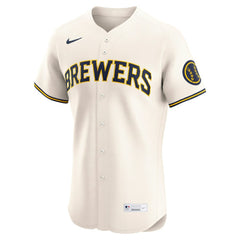 Milwaukee Brewers Nike Home Elite Jersey - MLB Jerseys
