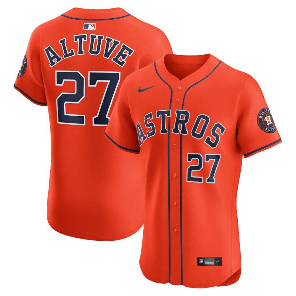 Jose Altuve Houston Astros Nike Alternate Elite Player Jersey - MLB Jerseys