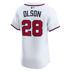 Matt Olson Atlanta Braves Nike Home Elite Player Jersey - MLB Jerseys