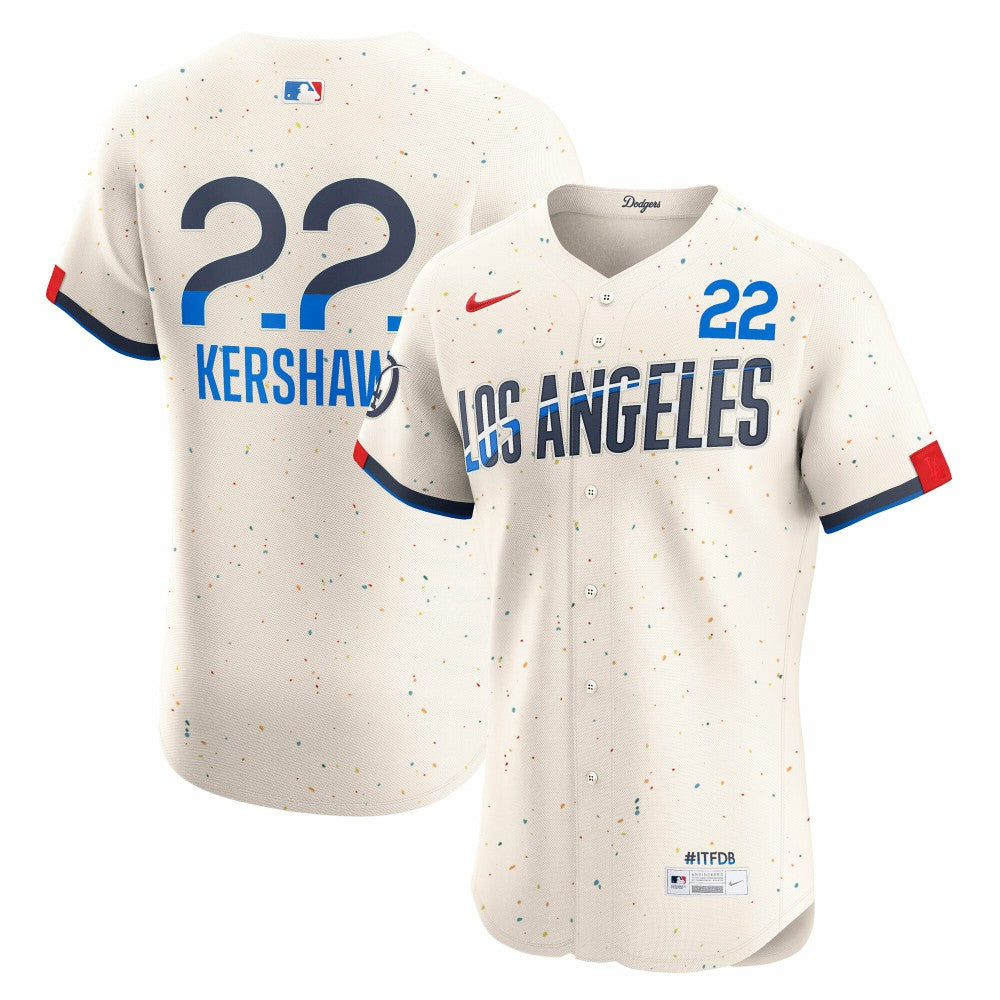 Clayton Kershaw Los Angeles Dodgers Nike City Connect Elite Jersey - MLB Jerseys