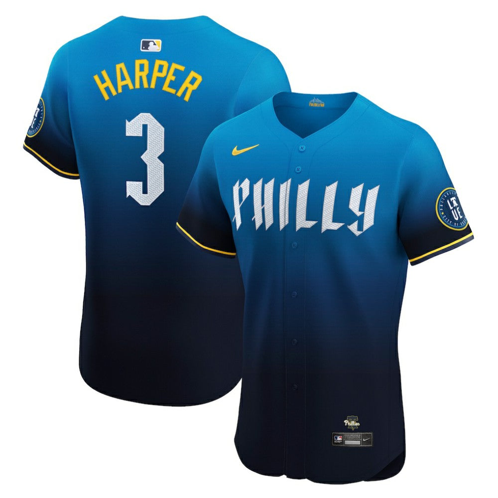 Bryce Harper Philadelphia Phillies Nike City Connect Elite Jersey - MLB Jerseys