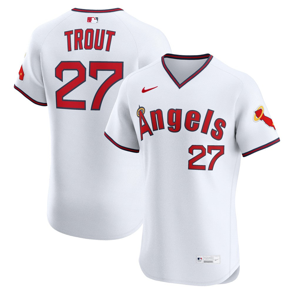 Mike Trout Los Angeles Angels Nike Alternate 2 Elite Jersey - MLB Jerseys