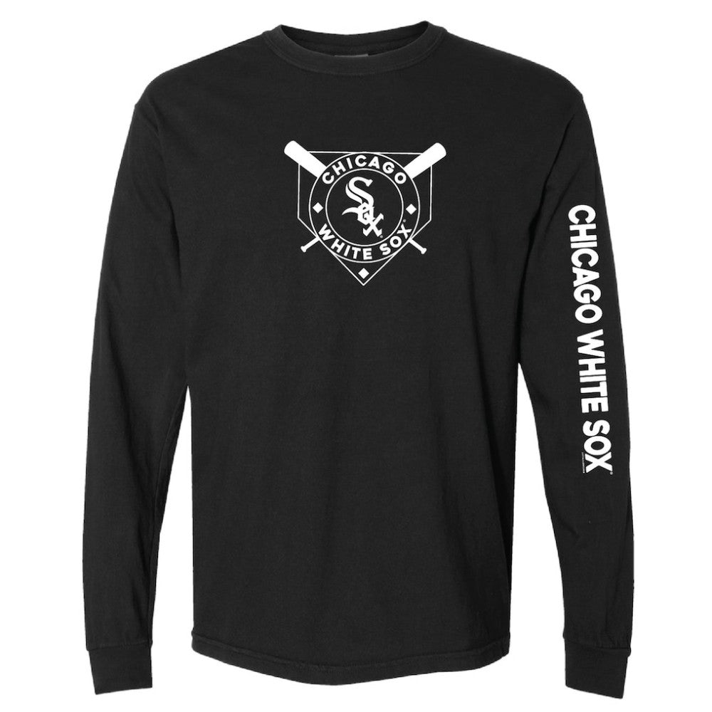 Chicago White Sox Soft as a Grape Women's Pigment Dye Long Sleeve T-Shirt - MLB T-shirts