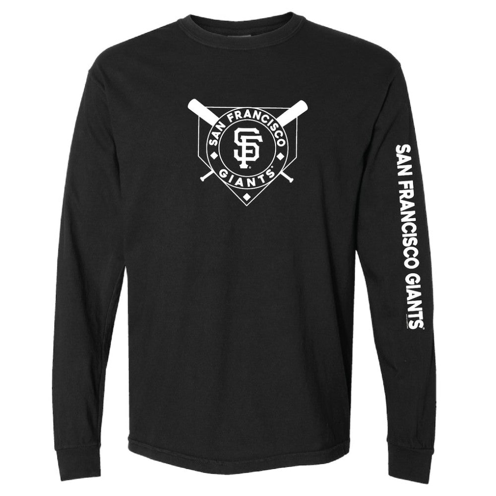 San Francisco Giants Soft as a Grape Women's Pigment Dye Long Sleeve T-Shirt - MLB T-shirts