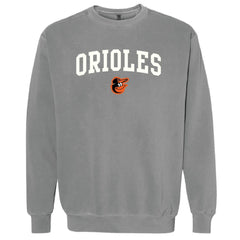 Baltimore Orioles Soft as a Grape Women's Pigment Dye Pullover Sweatshirt - MLB Pullover