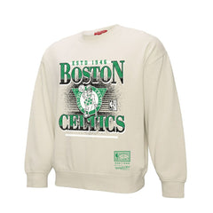 Cream Boston Celtics Women's Oversprayed Pullover Sweatshirt | NBA