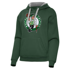 Hunter Green Boston Celtics Antigua Women's Victory Pullover Hoodie | NBA