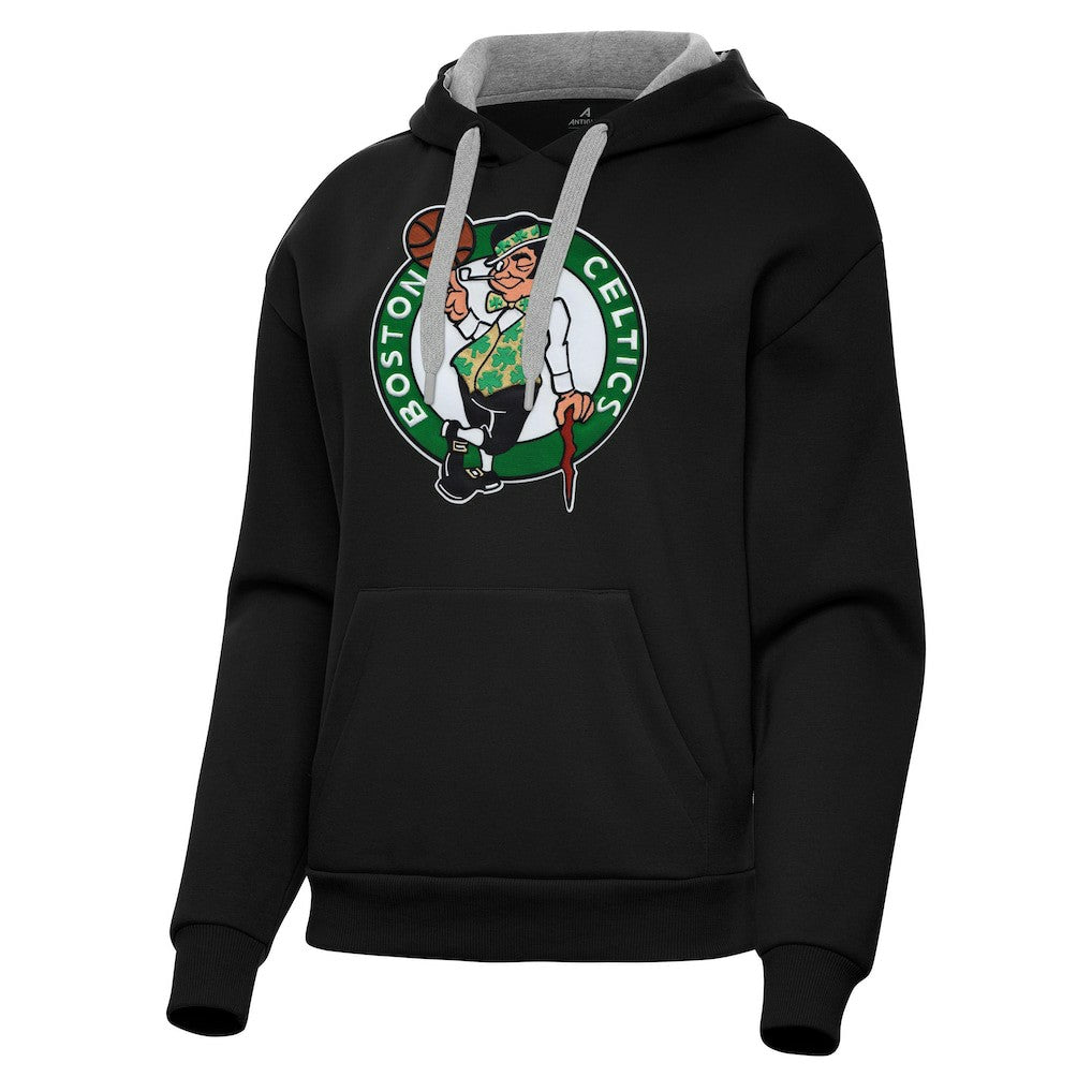 Black Boston Celtics Antigua Women's Victory Pullover Hoodie | NBA