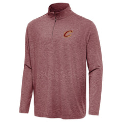 Heather Wine Cleveland Cavaliers Antigua Hunk Quarter-Zip Top sale | NBA