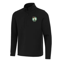 Black Boston Celtics Antigua Insider Quarter-Zip Top | NBA