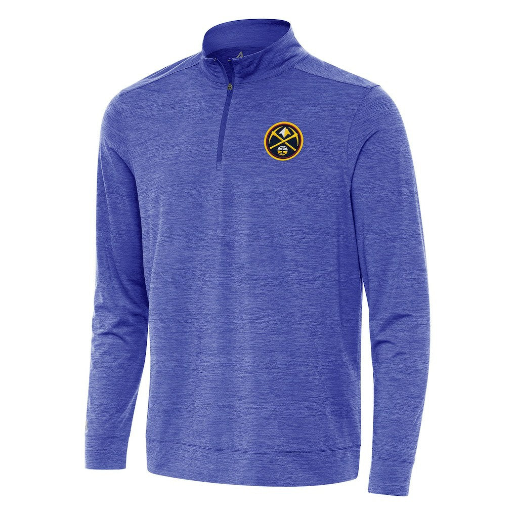 Heather Royal Denver Nuggets Antigua Bright Quarter-Zip Top sale | NBA