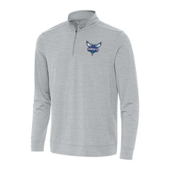 Heather Gray Charlotte Hornets Antigua Bright Quarter-Zip Top | NBA
