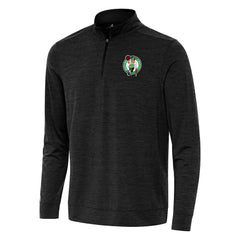 Heather Black Boston Celtics Antigua Bright Quarter-Zip Top | NBA