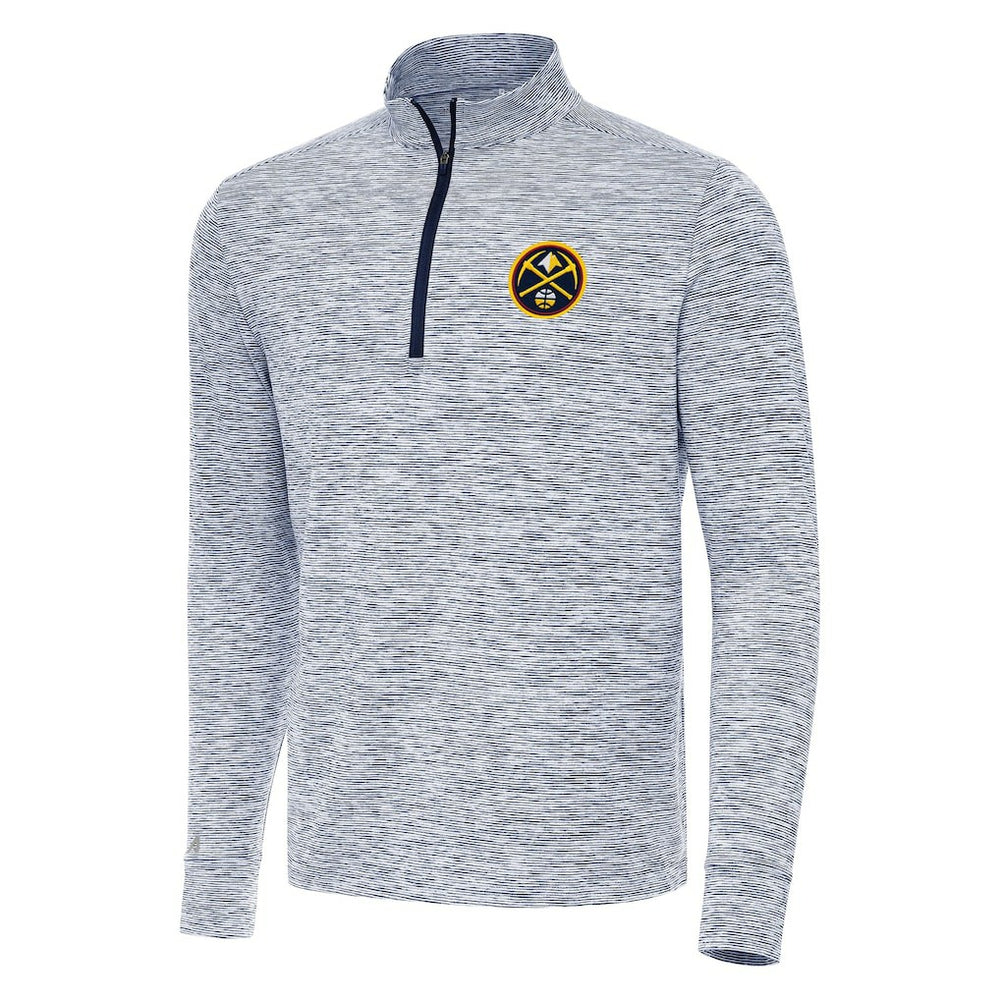 Navy Denver Nuggets Antigua Cause Quarter-Zip Top sale | NBA