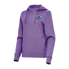 Heather Purple Charlotte Hornets Antigua Women's Justice Pullover Hoodie | NBA