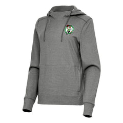 Heather Charcoal Boston Celtics Antigua Women's Justice Pullover Hoodie | NBA