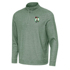 Hunter Green Boston Celtics Antigua Subtle Quarter-Zip Sweatshirt | NBA