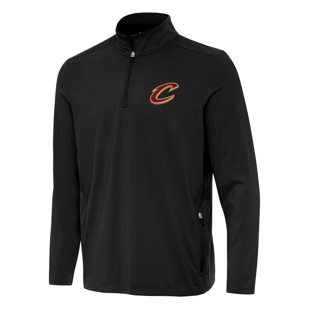 Black Cleveland Cavaliers Antigua Perilous Quarter-Zip Sweatshirt sale | NBA